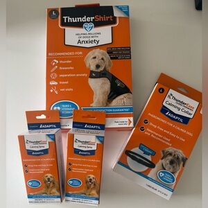 NEW- calming set for dogs- thunder shirt thunderease Adaptil